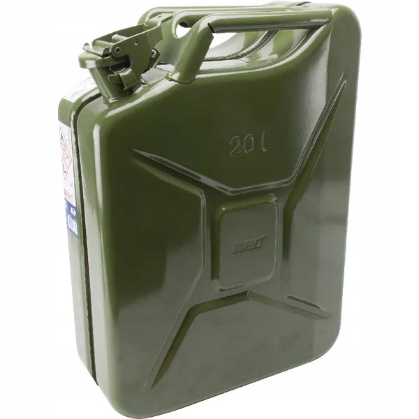 Jerrycan métal 20 litres vert