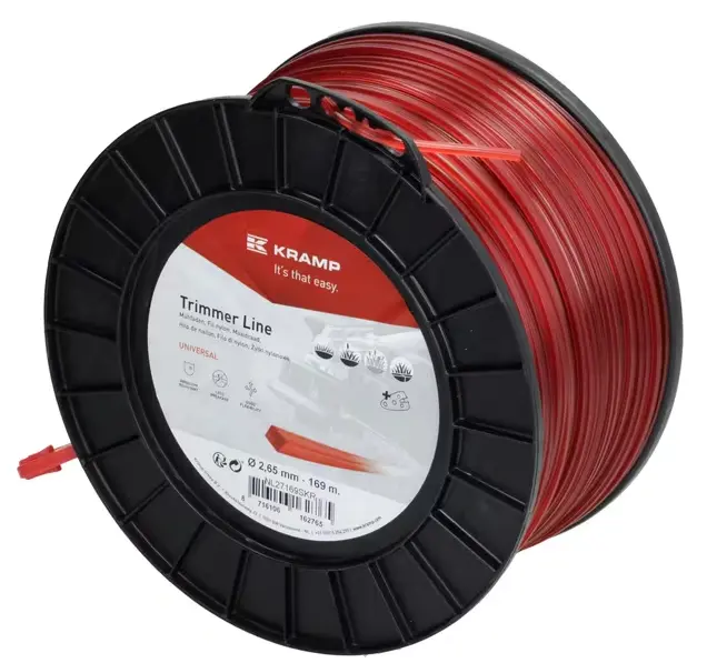 Fil de coupe Ø 2.65mm 169m carré rouge Kramp