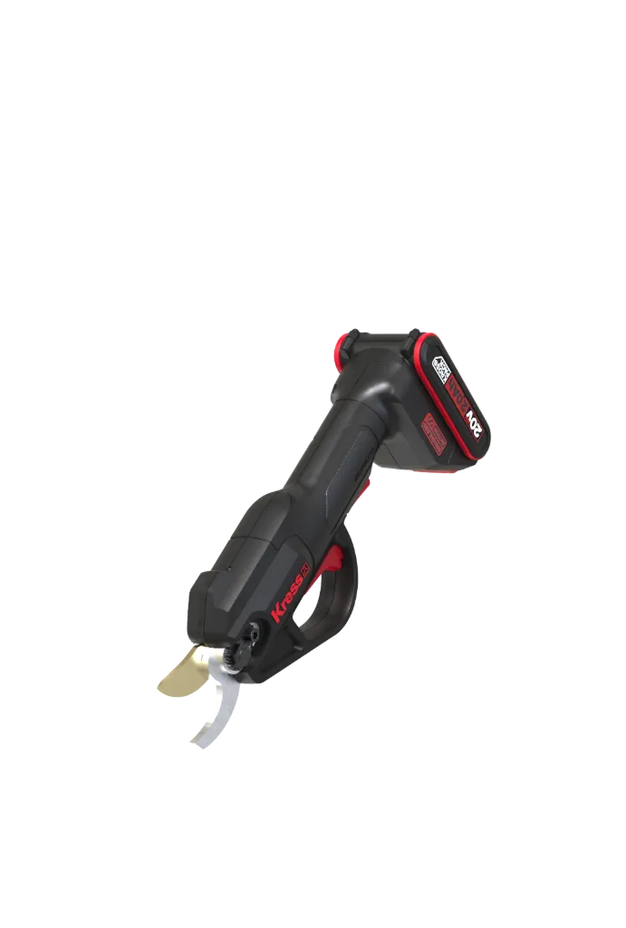 Promo Kress sécateur de jardin sans fil KG340+1 batterie KAB02 + 1x chargeur KAC04*