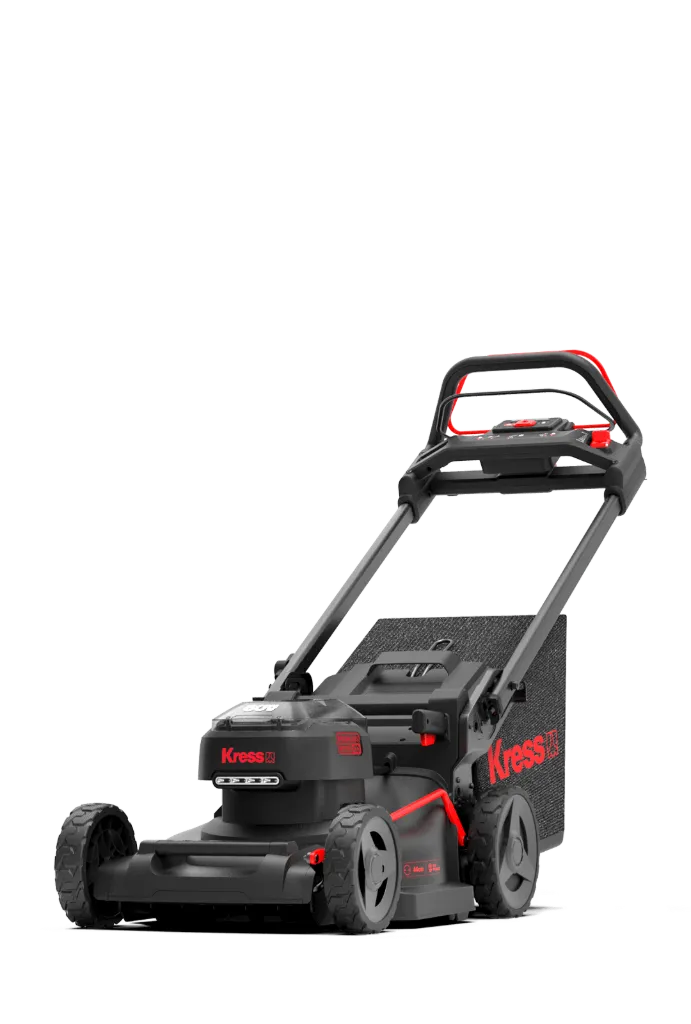 Promo Kress tondeuse sans fil 46cm traction KG757E.9 +1 batterie KA3002 + 1x chargeur KA3714*