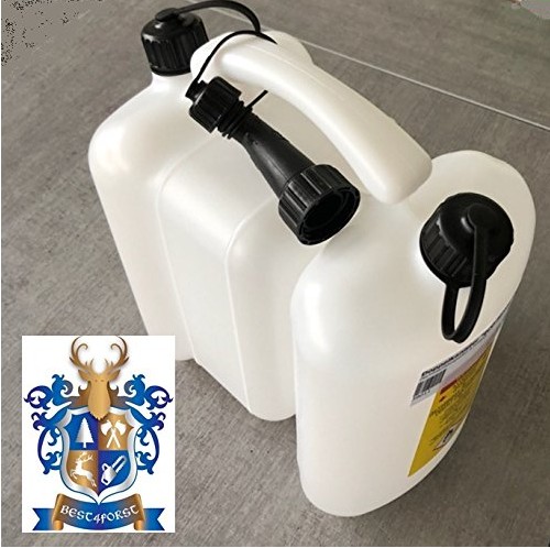 Jerrycan double 6 + 3 litres blanc