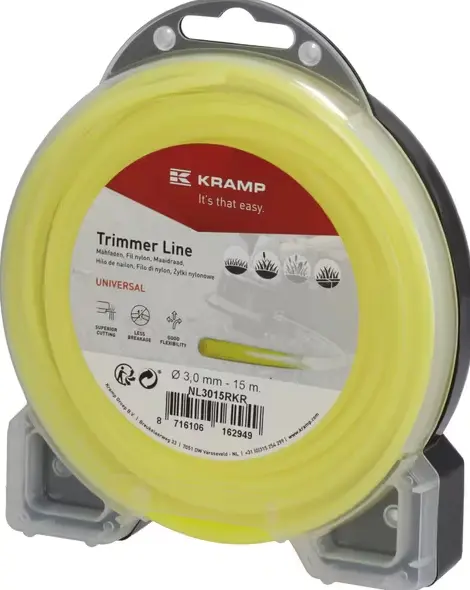 Fil de coupe Ø 3mm 15m rond jaune Kramp