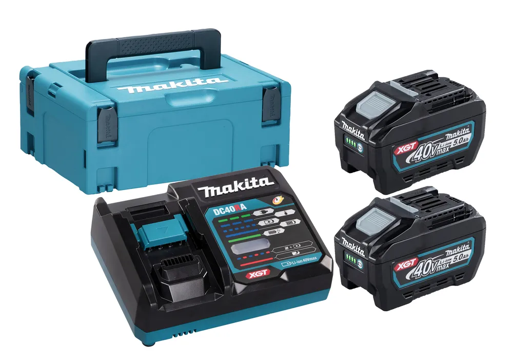 Powerpack 40Vmax XGT Lithium-Ion (2 accus BL4050F + 1 chargeur ) en MAKPAC 191V35-5*