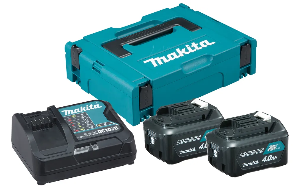 Powerpack 12V CXT Li-Ion (2 accus BL1041B + 1 chargeur) avec coffret MAKPAC 197641-2*