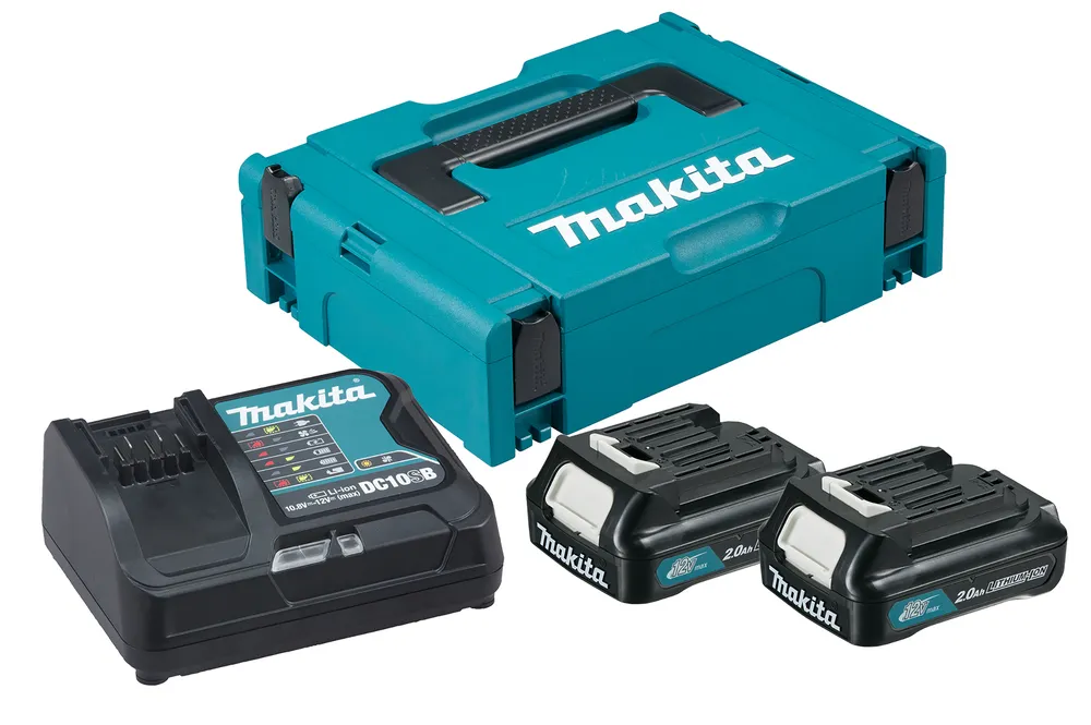Powerpack 12V CXT Li-Ion (2 accus BL1021B + 1 chargeur) avec coffret MAKPAC 197658-5*