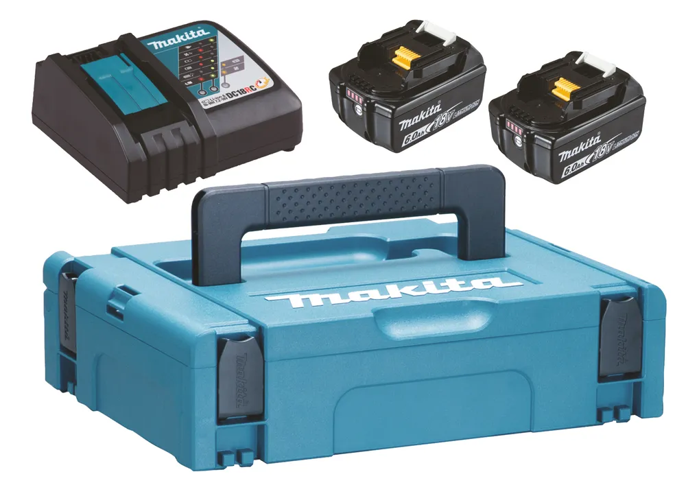 Powerpack 18 V Li-Ion (2 batteries BL1860B + 1 chargeur simple) 198116-4*