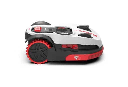 [KR123E] La tondeuse robot Kress Mission gère des pelouses jusqu'à 2 500 m² grâce au système OAS (Obstacle Avoidance System) KR123E
